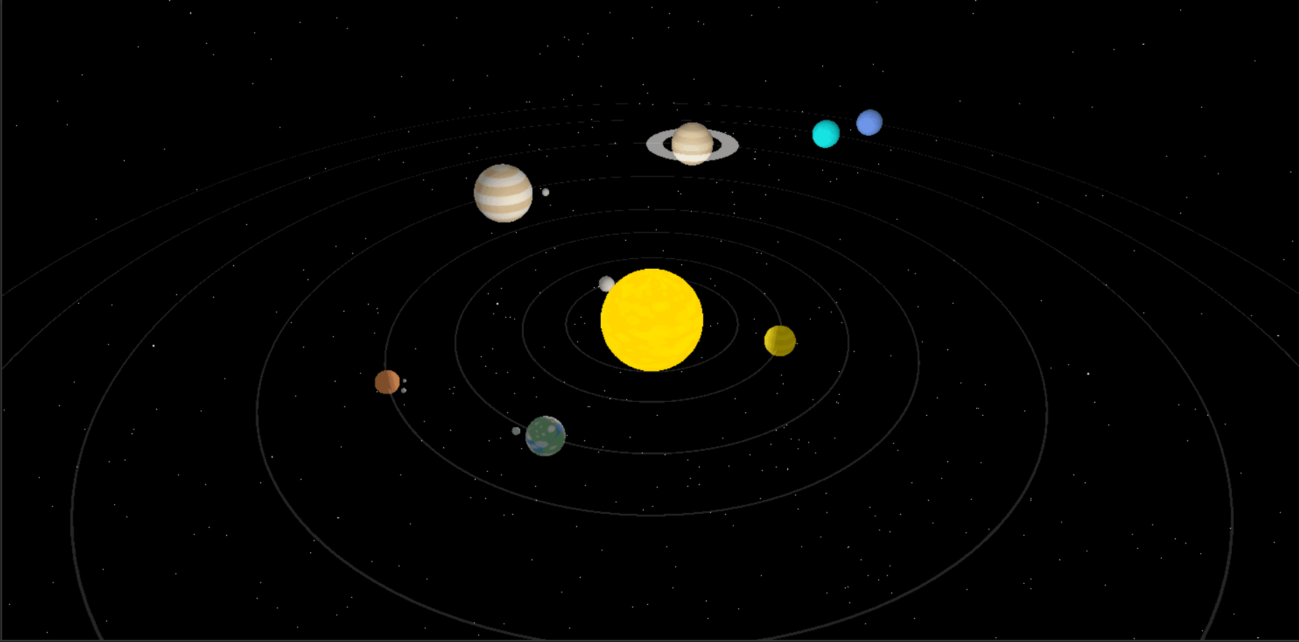 3D Solar System Project Preview